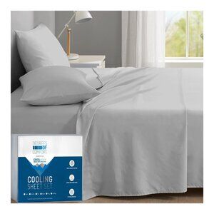 Degrees of Comfort Full Sheet Set, Coolmax Microfiber, Moisture-Wicking, Light G